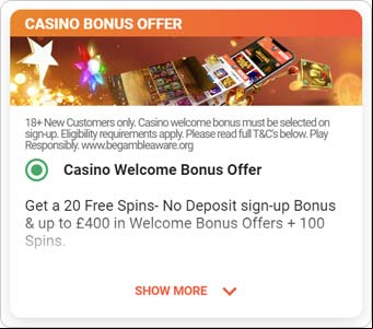 Betting promotions