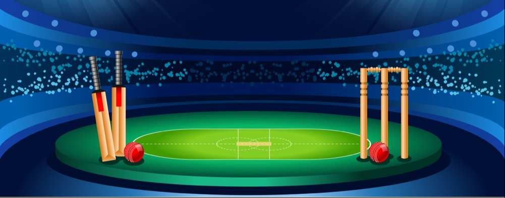 Cricket cartoon stadium