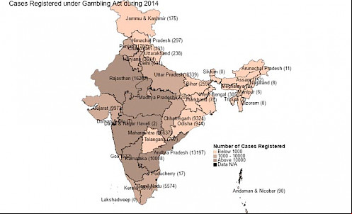 India map - Gambling 2014