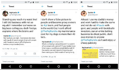 Twitter Sachiin Joshi and Raj Kundra