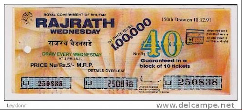 Bhutan lottery ticket